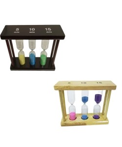 3'lü Ahşap 5-10-15 Dk Kum Saati 3'lü Ahşap 5-10-15 Dk Kum Saati