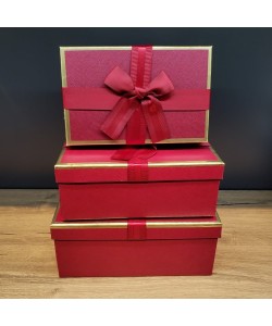 Kare Tasarım 3 Adet Hediye Kutuları