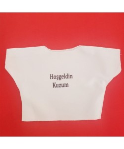 Hoşgeldin Kuzum Yazılı Oyuncak Tişörtü Hoşgeldin Kuzum Yazılı Oyuncak Tişörtü