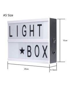 A5 Led Işıklı Yazı Panosu Lightbox