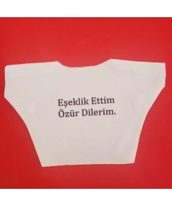 Eşeklik Ettim Yazılı Oyuncak Tişörtü Eşeklik Ettim Yazılı Oyuncak Tişörtü