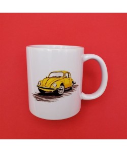 Sarı Vosvos Tasarım Kupa Bardak