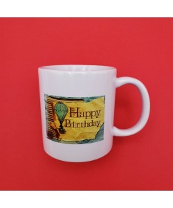 Baskılı Happy Birthday Kupa Bardak