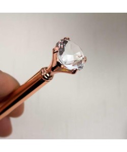 Ahşap Kutulu Elmas Başlıklı Tükenmez Kalem