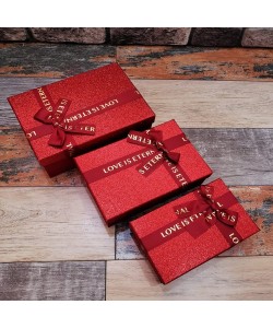 3'lü Kırmızı Hediye Kutusu