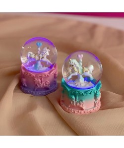 Mini Boy Işıklı Unicorn Kar Küresi Mini Boy Işıklı Unicorn Kar Küresi