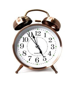 Büyük Boy Metal Bakır Çalar Saat