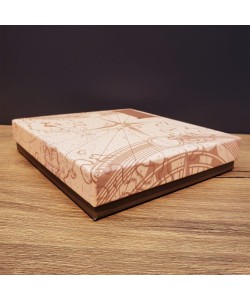 Pusula Baskılı Deri Defter Kalem Seti