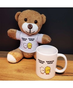 Peluş Oyuncak Ayı Ve Kupa Seti Peluş Oyuncak Ayı Ve Kupa Seti