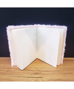 Ayıcık Motifli Peluş Kapaklı Defter