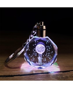 Işıklı Kristal Anahtarlık  Hediyelik