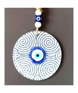 Altın Boynuz Modeli Nazar Füzyon Cam Duvar Dekoru