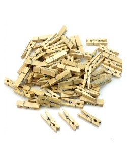 100'lü Ahşap Mandal 2.5cm (10'lu Paket-1000 Adet) 100'lü Ahşap Mandal 2.5cm (10'lu Paket-1000 Adet)