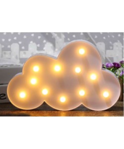 Led Işık Beyaz Bulut Gece Lambası Led Işık Beyaz Bulut Gece Lambası