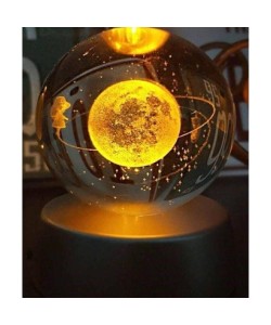 Satürn Kız Plastik altlıklı Cam Küre