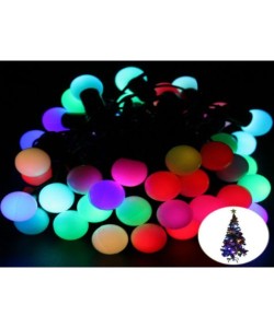 5 Metre 28 Led Fişli RGB Mini Top Led Siyah Kablo