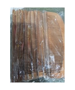 Ahşap Tarak 12'li Paket Dar Dişli OVAL