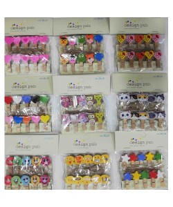 10'lu Şekilli Ahşap Mandallar 3.5cm (10'lu Set-10 Paket) 10'lu Şekilli Ahşap Mandallar 3.5cm (10'lu Set-10 Paket)