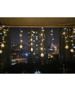 Yıldız 4m 96 Led 19 Saçak 40-50-60cm Gün Işığı yıldız boyutu:7cm Yıldız 4m 96 Led 19 Saçak 40-50-60cm Gün Işığı yıldız boyutu:7cm