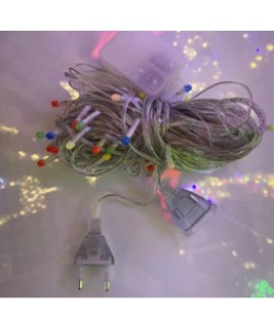 10m 100 Led Damla Uçlu Led Işık Pembe Işık Şeffaf Kablo