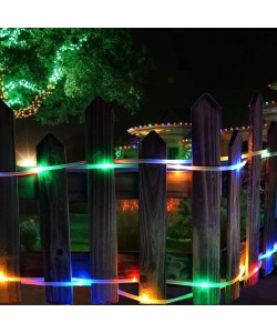 10m 100 Led Solar Led Işık RGB