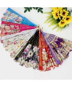 Plastik Kumaş Yelpaze 12'li Karışık