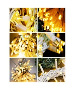 10m 100 Led IP65 Dış Mekan Led Işık Siyah Kablo