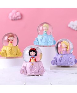 Sevimli Prenses Tasarımlı Işıklı Mini Kar Küresi Sevimli Prenses Tasarımlı Işıklı Mini Kar Küresi