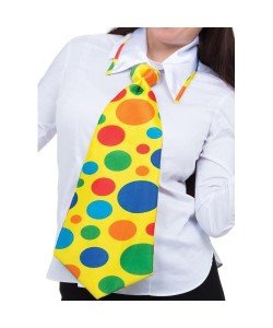 Palyaço Kravatı Lastikli Geniş Kesim