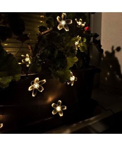 Solar 5m 50 Led Papatya Gün Işığı 8 Fonksiyonlu