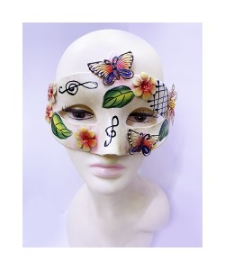 Kelebek ve Çiçek İşlemeli Venedik Maskesi Kırmızı Renk 10x18 cm Kelebek ve Çiçek İşlemeli Venedik Maskesi Kırmızı Renk 10x18 cm