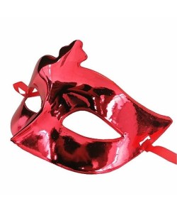 Kırmızı Renk Kostüm Partisi Ekstra Parlak Balo Maskesi 15x10 cm Kırmızı Renk Kostüm Partisi Ekstra Parlak Balo Maskesi 15x10 cm