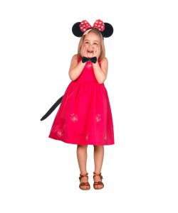 Minnie Mouse Kostüm Seti Taç Kuyruk Papyon Gösteri Seti Minnie Mouse Kostüm Seti Taç Kuyruk Papyon Gösteri Seti