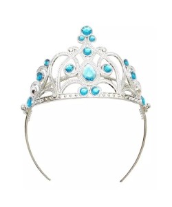 Mavi Taşlı Elsa Çocuk Tacı Prenses Tacı Kraliçe Tacı 16x14 cm Mavi Taşlı Elsa Çocuk Tacı Prenses Tacı Kraliçe Tacı 16x14 cm