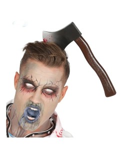 Kafaya Saplanmış Halloween Kanlı Balta Şaka Tacı