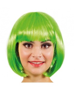 Yeşil Parti Peruğu Kısa Küt Saç