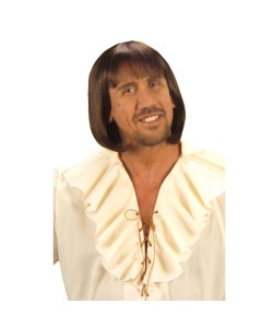 Kahve Renk Erkekler İçin Kısa Ortaçağ Peruğu