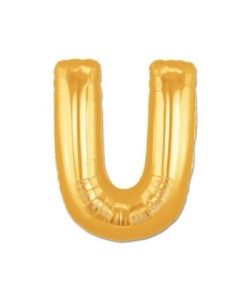 U Harf Folyo Balon Altın Renk 40 inç