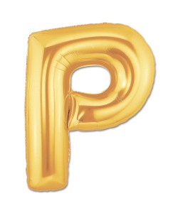 P Harf Folyo Balon Altın Renk 40 inç