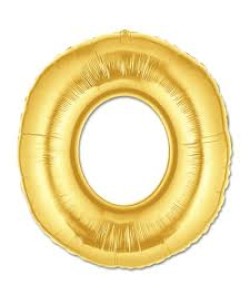 O Harf Folyo Balon Altın Renk 40 inç O Harf Folyo Balon Altın Renk 40 inç