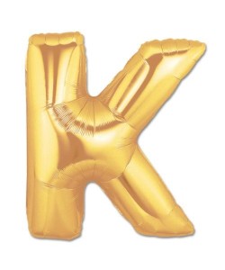 K Harf Folyo Balon Altın Renk 40 inç