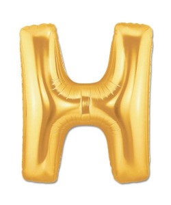 H Harf Folyo Balon Altın Renk 40 inç H Harf Folyo Balon Altın Renk 40 inç