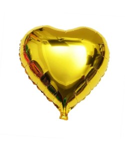 Kalp Balon Folyo Sarı 60 cm 24 inç