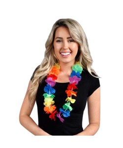 Hawaii Çiçekli Boyun Kolyesi - Renkli Tropikal Parti Leisi Hawaii Çiçekli Boyun Kolyesi - Renkli Tropikal Parti Leisi