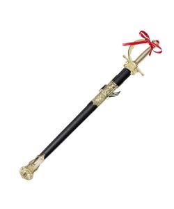 Altın Renk Kabzalı Zararsız Oyuncak Şövalye Kılıcı – 68 cm (Plastik)
