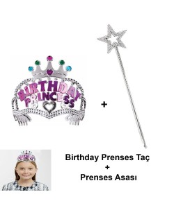 Kız Çocuk Doğum Günü Prenses Seti – Taç ve Sihirli Asa Kız Çocuk Doğum Günü Prenses Seti – Taç ve Sihirli Asa
