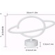 Neon Işıklı Satürn Lamba Pil+Usb