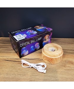 Gezegen Dünya Tasarımlı Usb'li Dönen Cam Küre Gezegen Dünya Tasarımlı Usb'li Dönen Cam Küre