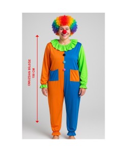 Palyaço Kostüm Seti 150 cm (Peruk + Burun + Kostüm) Palyaço Kostüm Seti 150 cm (Peruk + Burun + Kostüm)