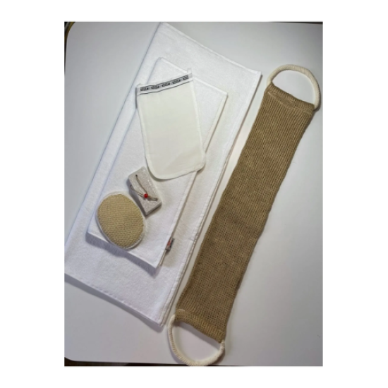 %100 Keten Sırt Lifi, Yüz Lifi, Kese, Ponza Taşı 1. Sınıf Baş Ve Vücut Havlusu 6lı Banyo Hamam Seti %100 Keten Sırt Lifi, Yüz Lifi, Kese, Ponza Taşı 1. Sınıf Baş Ve Vücut Havlusu 6lı Banyo Hamam Seti